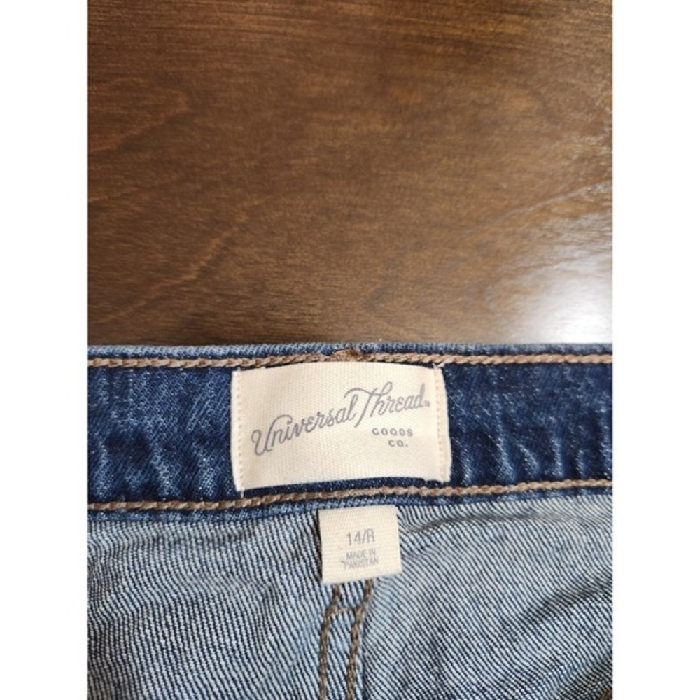 Universal Thread Women's Blue Solid Stretch Denim… - image 3